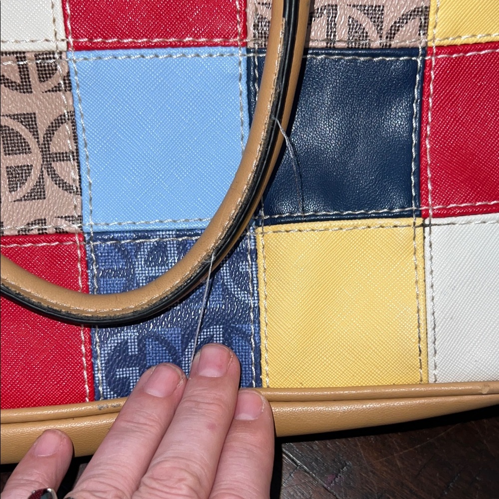 Giani Bernini Patchwork Multicolor Tote Bag - image 4